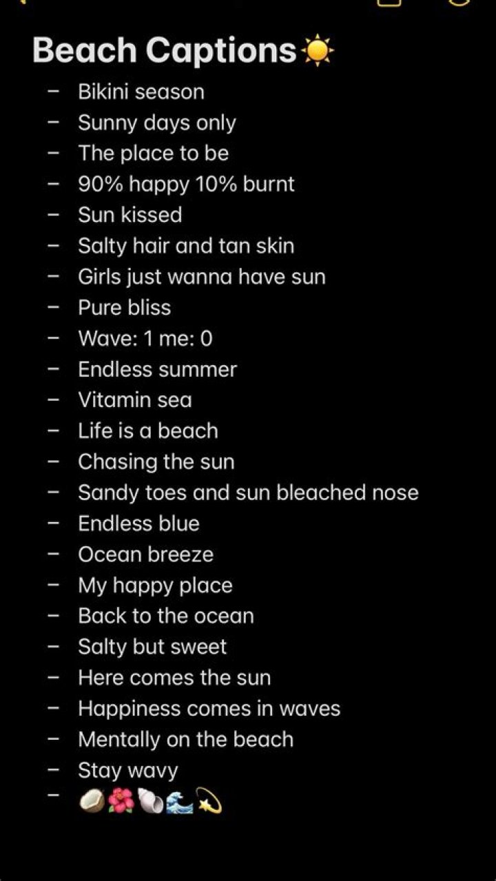 50 cute captions for a beach day