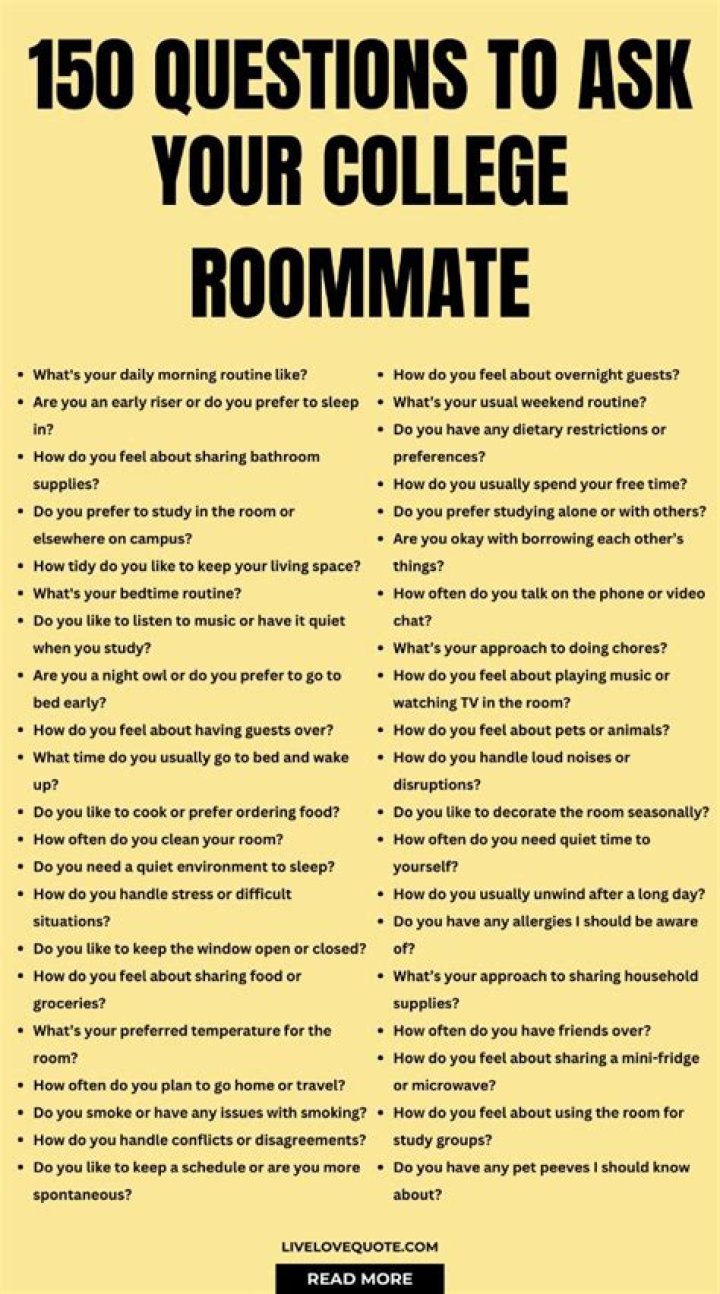 How to talk to your potential college roommate