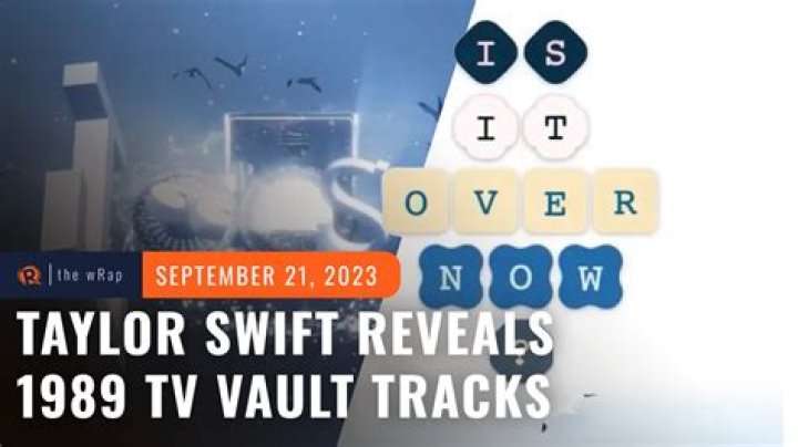 The nondefinitive ranking of the 1989 (Taylor's Version) vault tracks